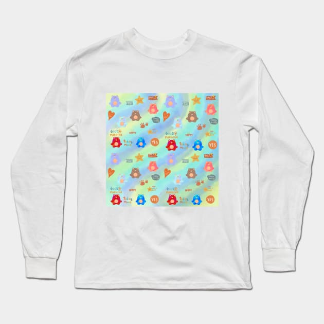 cute bears Long Sleeve T-Shirt by zzzozzo